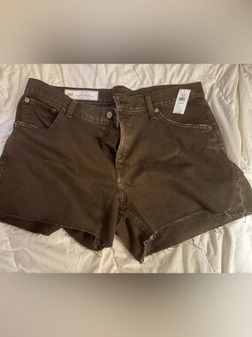 GAP Raw Hem Denim Shorts, vintage black